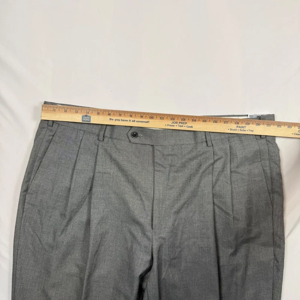 Saddlebred Martin Classic Suit Separates Pleated Pants Grey 44W x 32L NWT